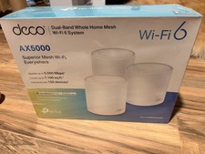 TP-Link Deco X5000 WiFi 6 AX5000 Dual-Band Whole Home Mesh Wi-Fi System 3 Pack picture