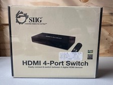 SIIG HDMI 4 PORT SWITCH AND REMOTE 1080P  NIB picture