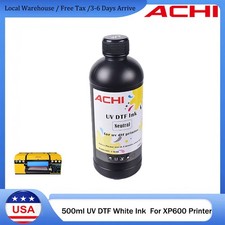 US Ship 1*500ml UV DTF Refill White INK For Epson XP600 UV DTF Sticker Printer picture