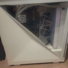 Thermaltake Divider 300 TG ARGB White Mid Tower Case /w AIO, PSU,and Motherboard picture
