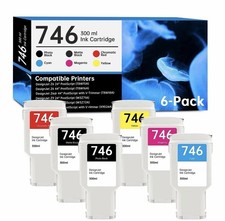 Generic Refill 746 Ink Cartridge 300ml 6-Pack For HP 746 - DesignJet Z6/Z9 picture