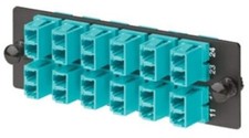 New and Real Panduit FAP12WAQDLCZ Fiber Adapter Panel 12 Duplex LC Multimode Aqu picture