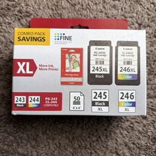 Canon PG-245XL Black & CL-246XL Color Ink Cartridge Set 8278B005 Genuine Sealed picture
