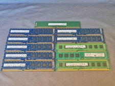 48GB Lot of 11 Desktop RAM Memory Modules - DDR4 DDR3 IT Parts 8GB 4GB picture