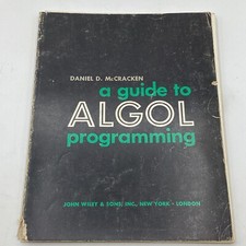 Guide to Algol Programming by Daniel D. McCracken (Trade Paperback) picture