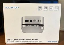 PULWTOP USB-C 8-Port Hub Docking Station Stand for Mac Mini M4 BD240A picture