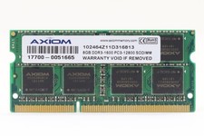 Axiom 8GB 2Rx8 PC3-12800 DDR3-1600MHz Laptop Memory P/N: 102464Z11D316813 Tested picture