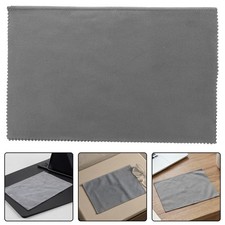 6Pcs Dark Grey Microfiber Electronics Cloth for Dust Removal and Smudge Control picture