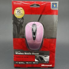 Microsoft Wireless Mobile Mouse 3000 Pink Wireless USB Optical 4-Button New picture