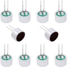 10Pcs Cylindrical Electret Condenser Microphone, 9767-58DB Mini Through Hole ... picture