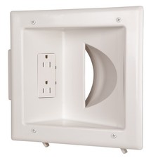 5 Pack of Recessed Media Plate with Duplex Receptacle picture