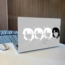 2 Pieces Vinyl Gray Sketch Simple Laptop Skin Easy To Install Decal Stickers picture