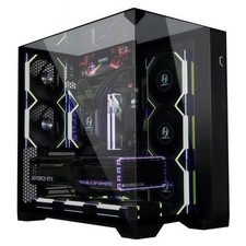 NEW Lian Li O11 Vision Compact Gaming PC Desktop Chassis and Lian Li fans Lot picture