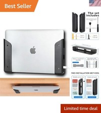 Versatile Under Desk Laptop Mount & Wall Holder - Easy No-Drill Installation picture