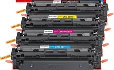 067H Toner Cartridge w/Chip 4 Pack BK/C/Y/M for Canon MF654Cdw High Yield picture