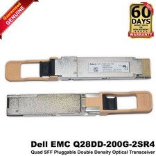 Dell QSFP28DD-200G-2SR4 200Gb/s SR4 100m MMF 850nm MPO-24 Transceiver 4VX5M picture