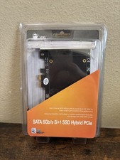 SIIG SATA 6Gb/s 3i+1 SSD Hybrid PCIe PC Cables Screws Software Guide Brand New picture