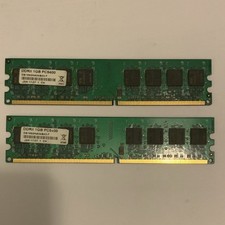 2GB (2x1GB) DDR2 SDRAM DIMM PC2-5400 240-Pin RAM 0B186DNA04B43-F picture