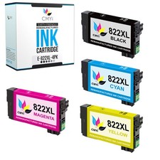 CMYi 4-Pack Compatible 822XL Ink Cartridges for Epson WorkForce Pro WF-3820 4830 picture