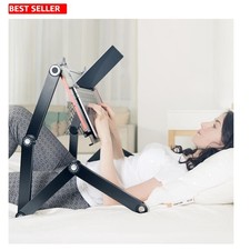 Laptop Stand Foldable Laying Down Desk Adjustable Height Bed Couch 21 In Surface picture