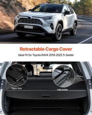 Vevor Retractable Cargo Cover for Toyota RAV4 2019-2025, Carbon Fiber picture