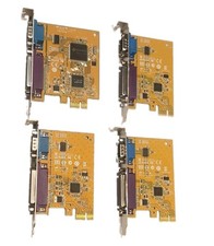 Lot of 4 Dell Sunix PCIe Serial RS232 & Parallel LPT Expansion Cards (0GP385... picture