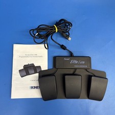 Kinesis Savant Elite FS30A Triple USB Programmable Foot Switch Tested w/ Manual picture