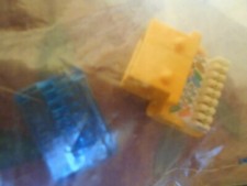 icc cat5e ez yellow jacks lot of 39 picture