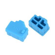 20pcs RJ45 Silicone Protectors Ethernet Hub Port Anti Dust Cap Cover, Blue picture