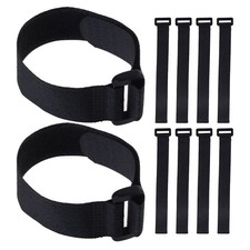 10 Pcs Reusable Adjustable Nylon Hook Cable Ties Cord Organizer Straps picture