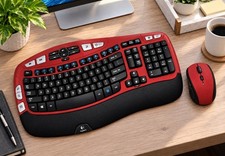 Logitech Corporate Series MK570 Comfort Wave K350 Wireless Keyboard Combo USB picture