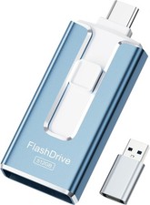 MFi Certified Flash Drive for photos, 3 in 1 Type-C USB Memory Stick Thumb 512GB picture