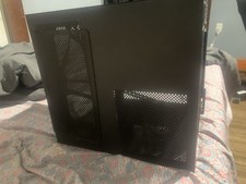 Beautiful RUIX square glass pc case WITH FANS , and a SURALLOW AMD RX580 gpu picture