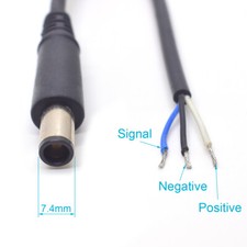 4pcs 30cm/1ft 7.4 x 5.0mm DC Power Plug Socket Connector w/Cord/Cable For DIY picture