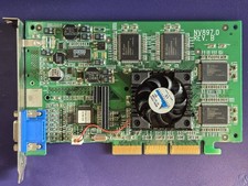 AGP Video Card, NVIDIA GeForce2 GTS, 32MB (NV897.0 REV. B) Vintage, Working picture