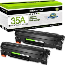 For HP LaserJet P1005 P1006 P1007 P1008 P1009 2 Pack CB435A 35A Black Toner picture