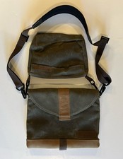 WaterField SFBags Waxed Canvas Leather iPad Sleeve Case Carry Strap Pouch Set picture