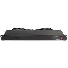 StarTech.com 8 Outlet Horizontal 1U Rack Mount PDU Power Strip for Network Se... picture