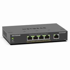 Netgear GS305EP-NAS Managed Switch 5-Port POE+ picture