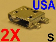 2x Lot Micro USB Charging Port Power Charger Sync Connector For Tablet Part USA picture