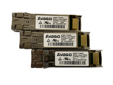 Lot of 3 Avago AFBR-710SMZ 10GB SFP+ 850nm 300m Transceiver Module picture