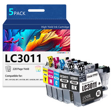 LC3011 Ink Cartridge(5Pack, 2BK/C/M/Y) | Replacement for Brother LC3013XL picture