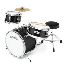 Ashthorpe 3-Piece Complete Kids Drum Set - Beginner Kit with 14 Bass, Adjustable picture