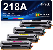 218A Toner Cartridge 4 Pack W2180A W2181A W2182A W2183A OEM Chip Transfer NEW picture