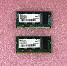 2 X 256MB INFINEON DDR-333 PC2700 NON-ECC SODIMM MEMORY RAM - HYS64D32020HDL-6-C picture