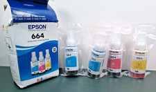 Epson - 664 - Combo 4x ink bottles - 2x Cyan / Magenta  / Yellow - 11/26-Genuine picture