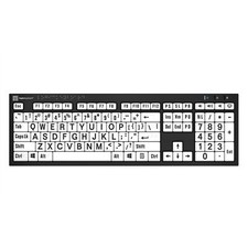 Logickeyboard Braille and Largeprint PC Nero Keyboard, American English picture