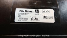 Vintage Key Tronic Pc Keyboard Black Ps2 picture