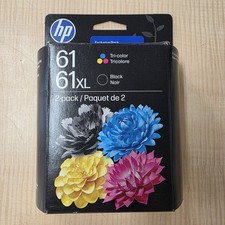 NEW HP 61XL/61 Black & Tri-Color Ink Cartridges Exp 01/2028 picture