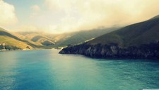 Landscape nature mountains coast bay new Custom Gaming Mat Desk picture